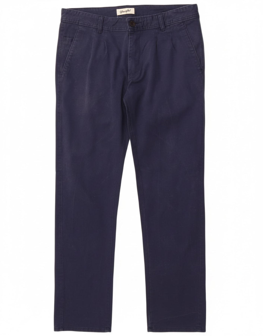 Wrangler Mens Slim Chino Trousers W34 L30 Navy Blue