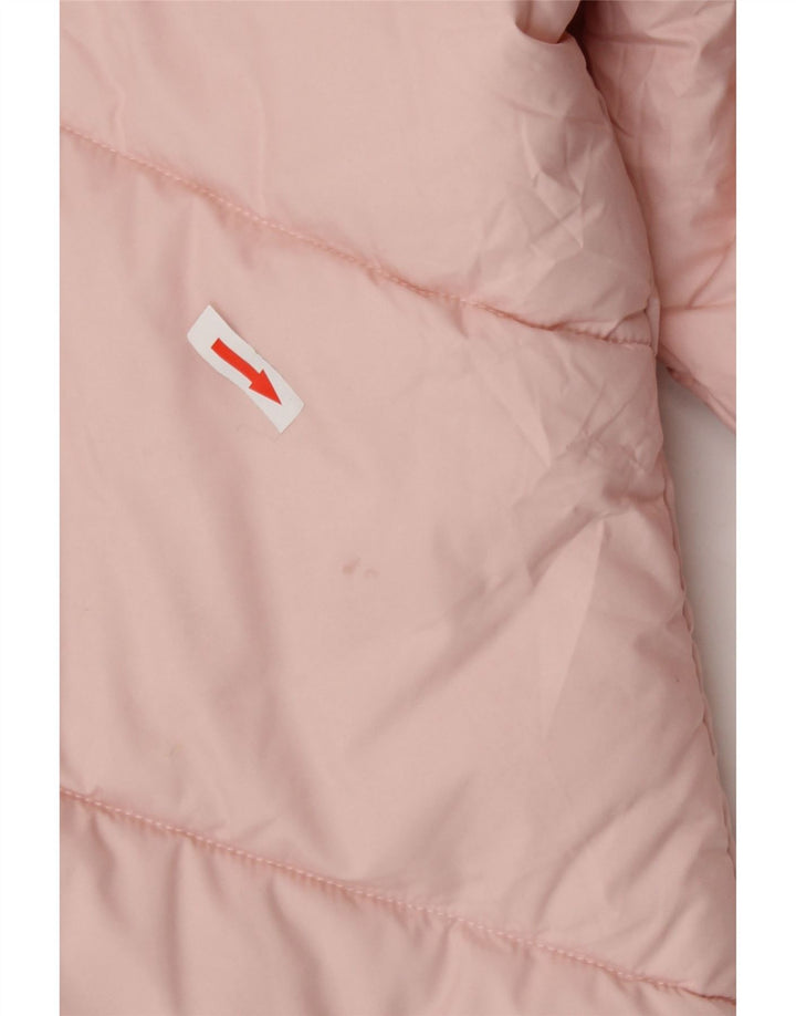 Puma polstret hættejakke til kvinder UK 14 Medium Pink Polyester