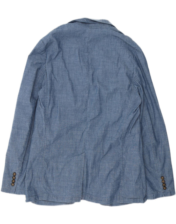 Gap Mens 2 Button Blazer Jacket UK 40 Large Blue Cotton
