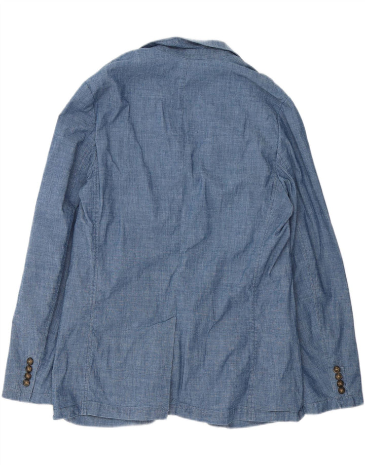 Gap Mens 2 Button Blazer Jacket UK 40 Large Blue Cotton