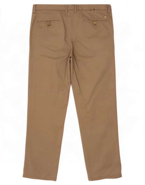 Pantaloni chino dritti da uomo Hugo Boss IT 52 XL W36 L30 cotone kaki