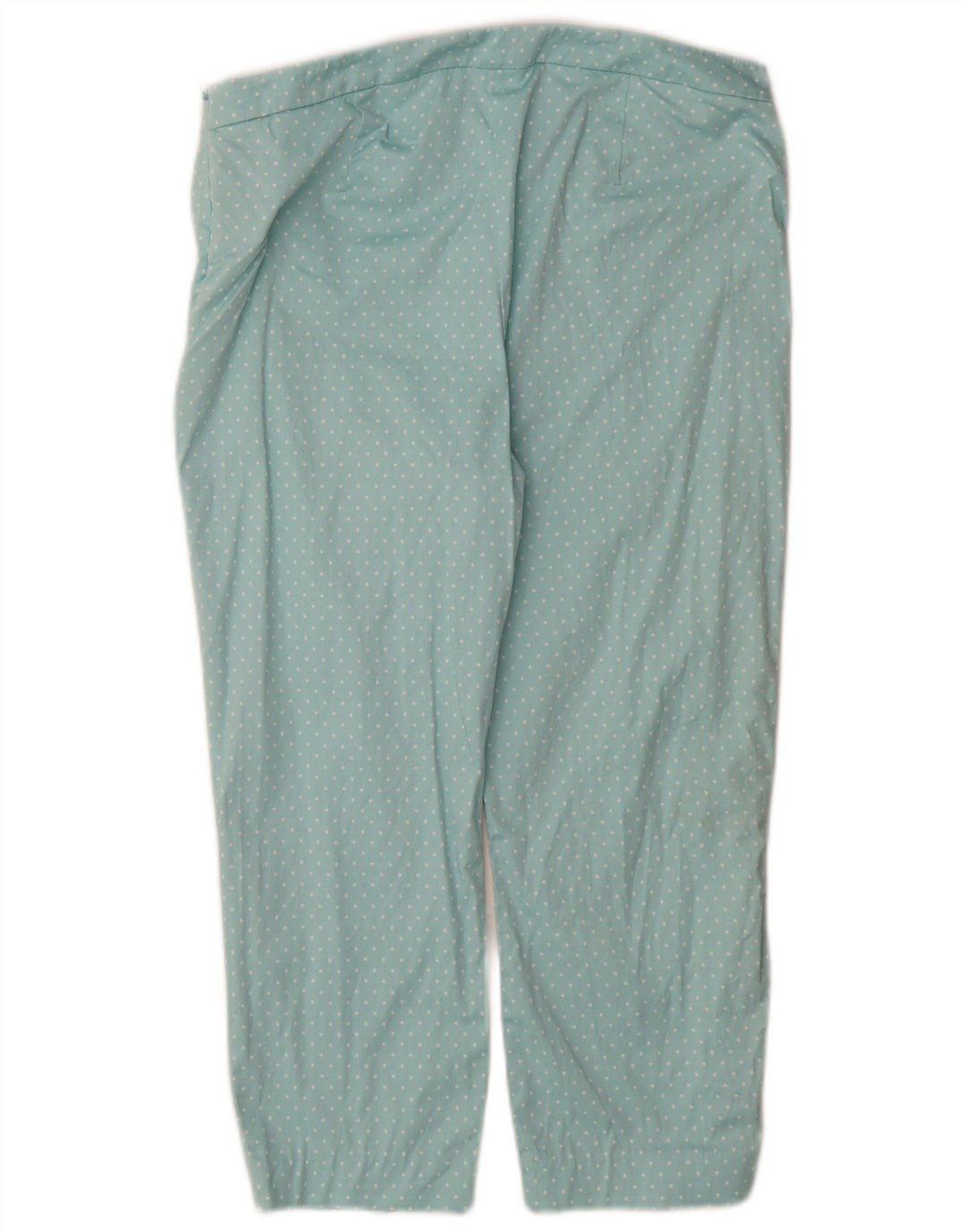Marks & Spencer Womens Capri Trousers UK 14 Medium W32 L22 Turquoise