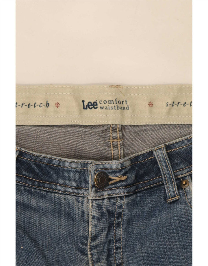 Lee Womens Stretch Straight Jeans W32 L30 Blue