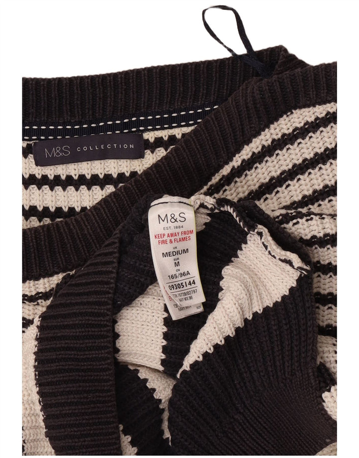Marks & Spencer Pull col bateau pour femme UK 14 Bleu marine moyen