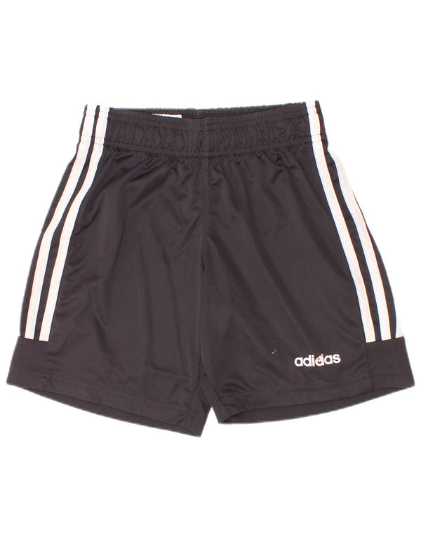Shorts esportivos Adidas meninos 9-10 anos preto poliéster