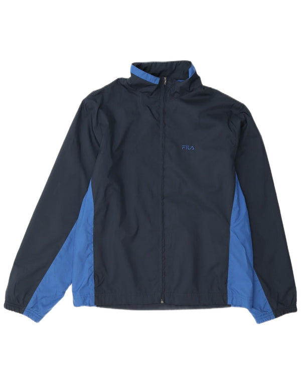 Fila Veste de survêtement pour femme IT 44 Bleu marine moyen Colourblock