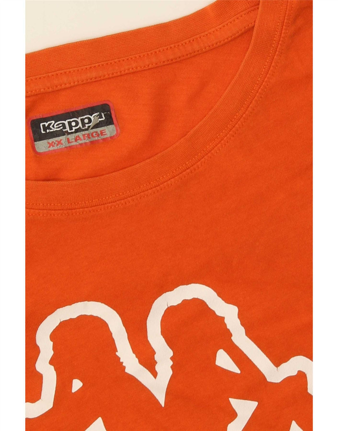 Kappa Herre Grafisk T-Shirt Top 2XL Orange