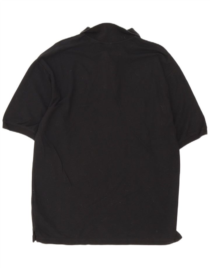Fila Mens Polo Shirt Medium Black Cotton