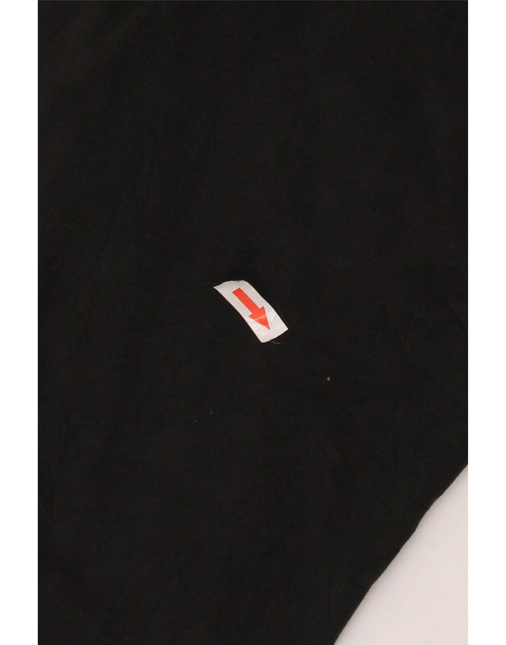 ADIDAS Leggings Femme UK 12/14 Coton Noir Moyen