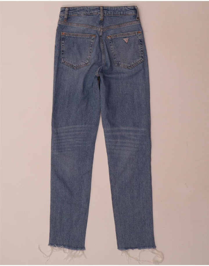 Guess Womens Slim Jeans W24 L28 Blue Cotton