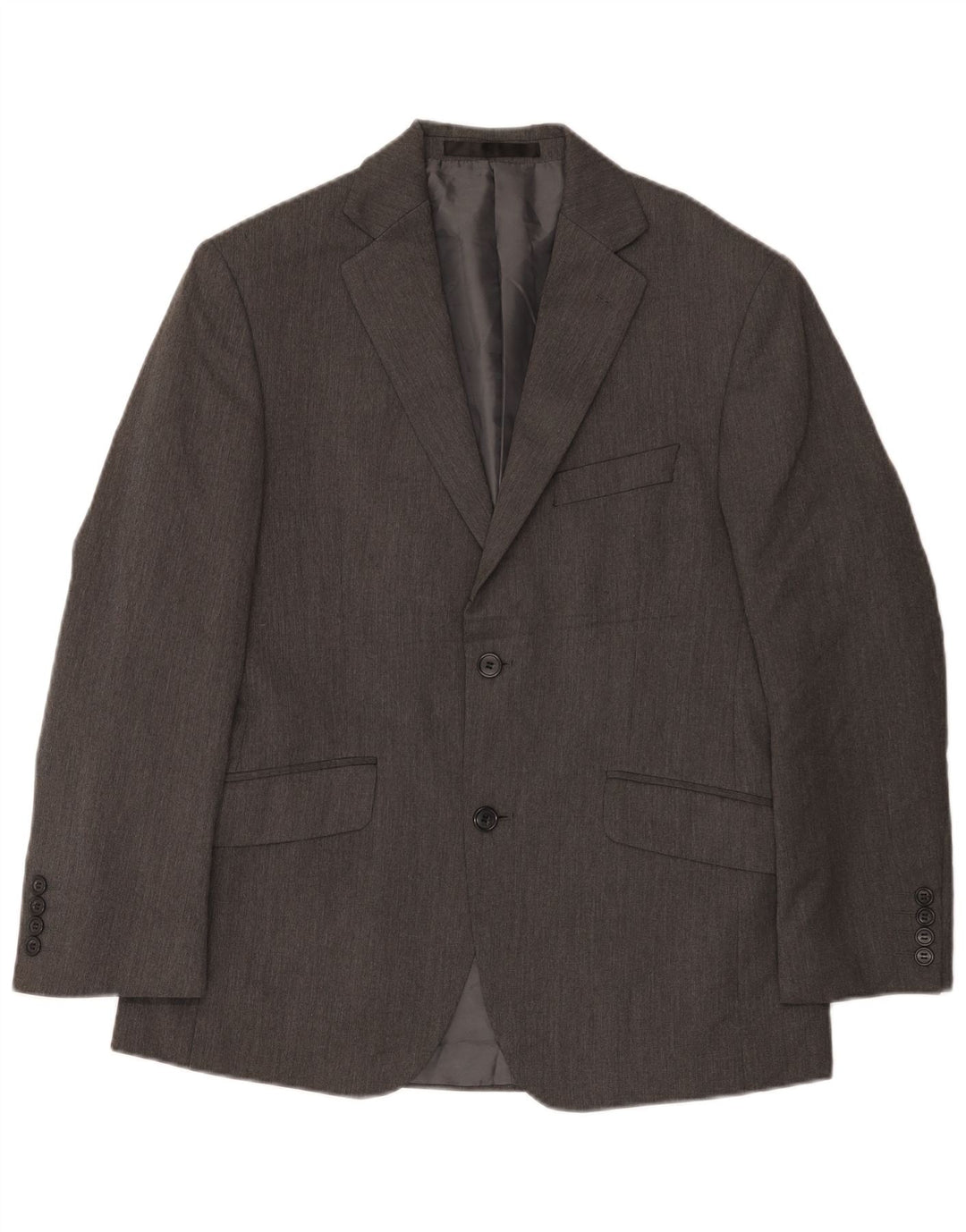 Marks & Spencer Mens Short 2 Button Blazer Jacket UK 38 Medium Grey