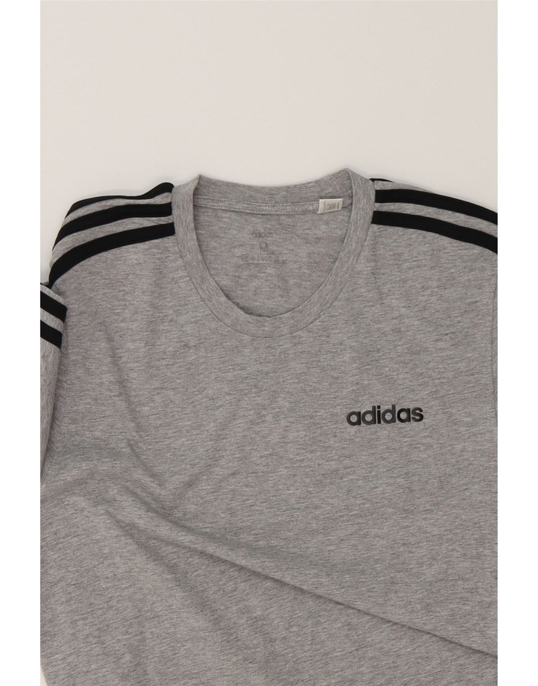 ADIDAS Mens T-Shirt Top Medium Grey Cotton Vintage Adidas and Second-Hand Adidas from Messina Hembry 