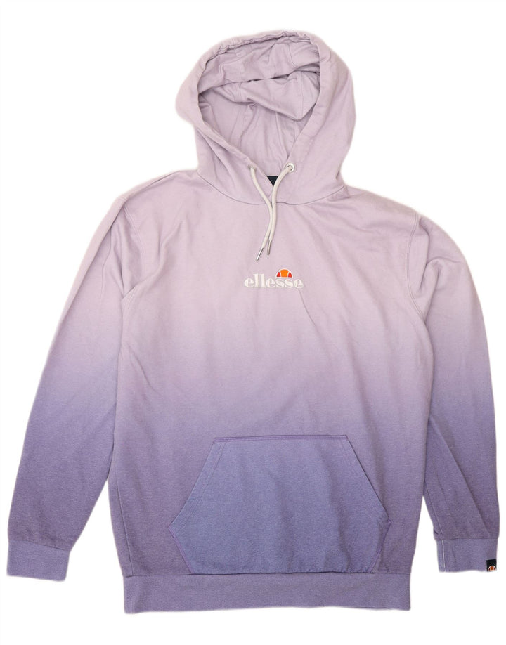 Ellesse Mens Graphic Hoodie Jumper Medium Purple Tie Dye Polyester
