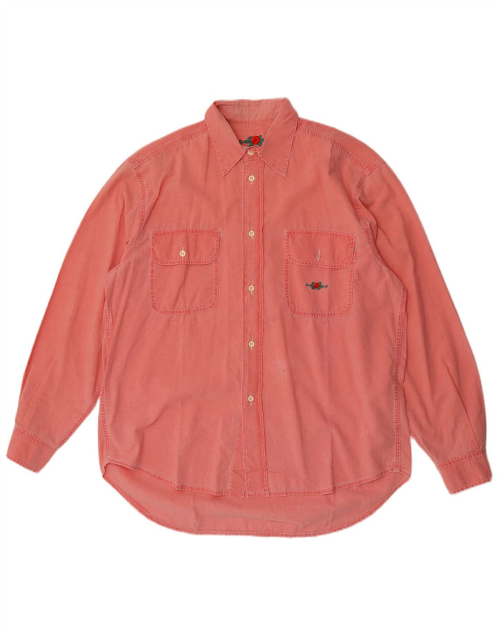 EL CHARRO Mens Shirt Large Pink