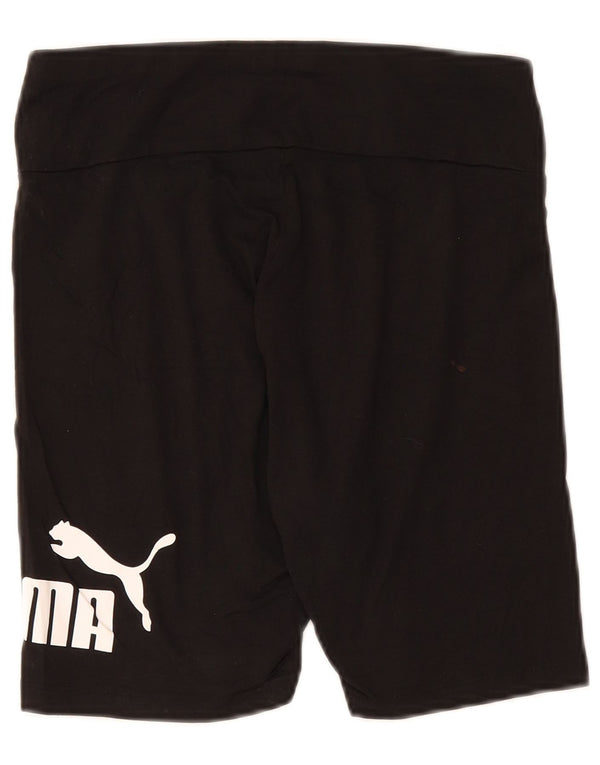 Puma Womens Graphic Sport Shorts UK 12 Medium Black
