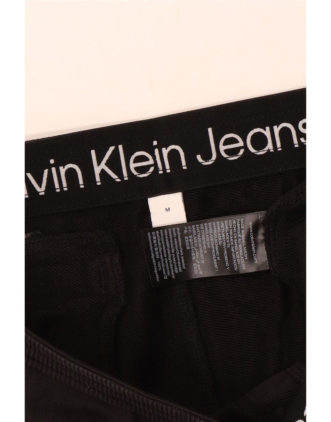 Calvin Klein Herren Sportshorts Mittelschwarze Baumwolle