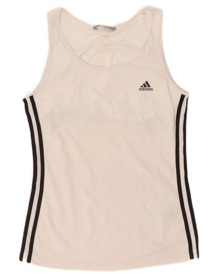 Adidas Damevest Top UK 10 Small White Polyester