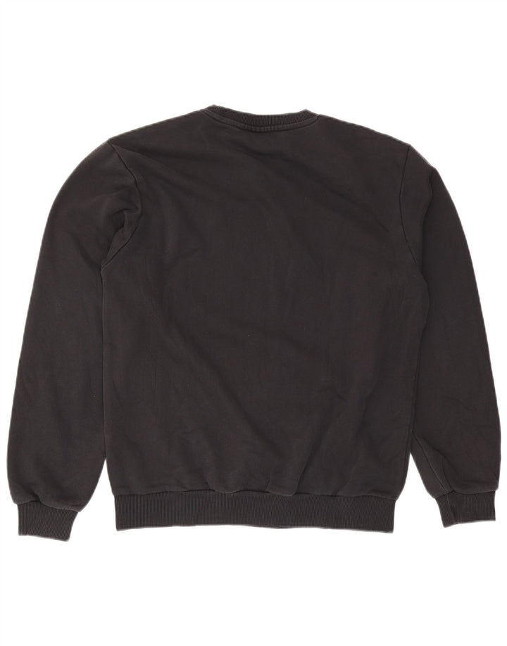Fila Mens Sweatshirt Jumper Medium Black Cotton