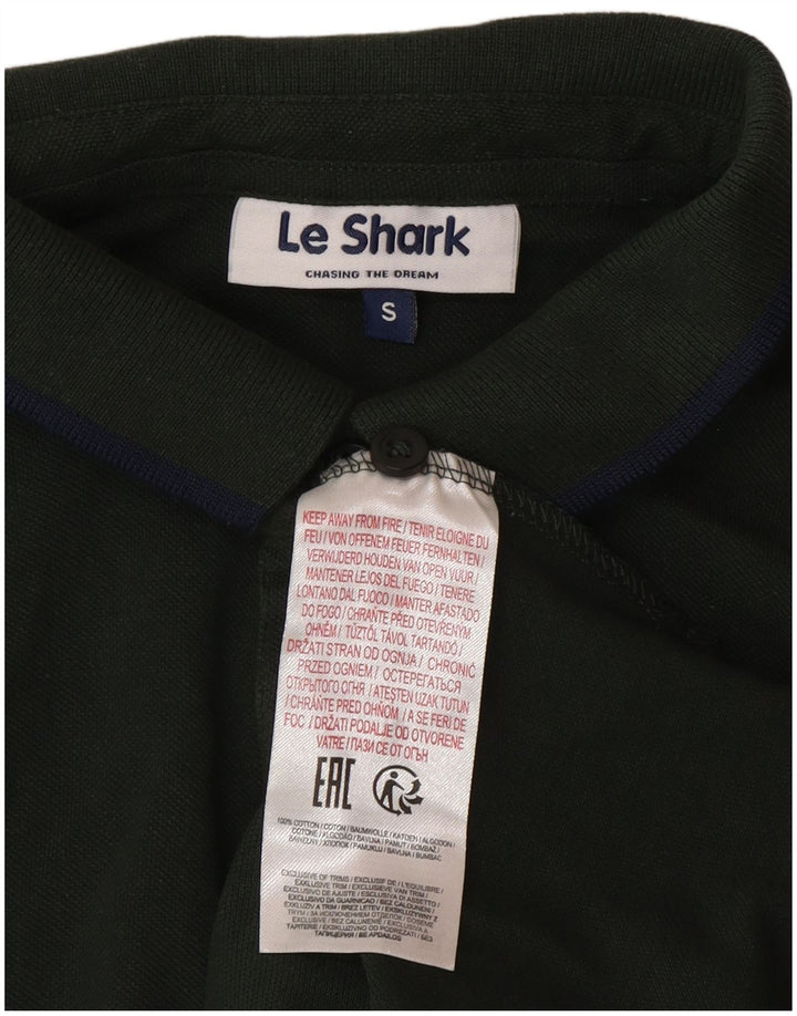 Le Shark Herre poloshirt Lille grøn bomuld