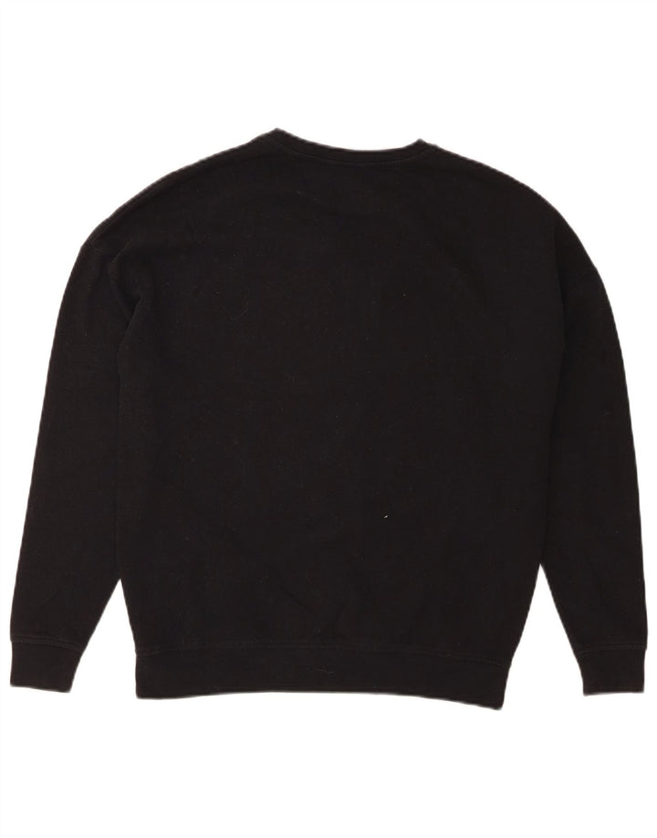 JACK WILLS Womens Oversized Sweatshirt Jumper UK 8 Small Black Floral