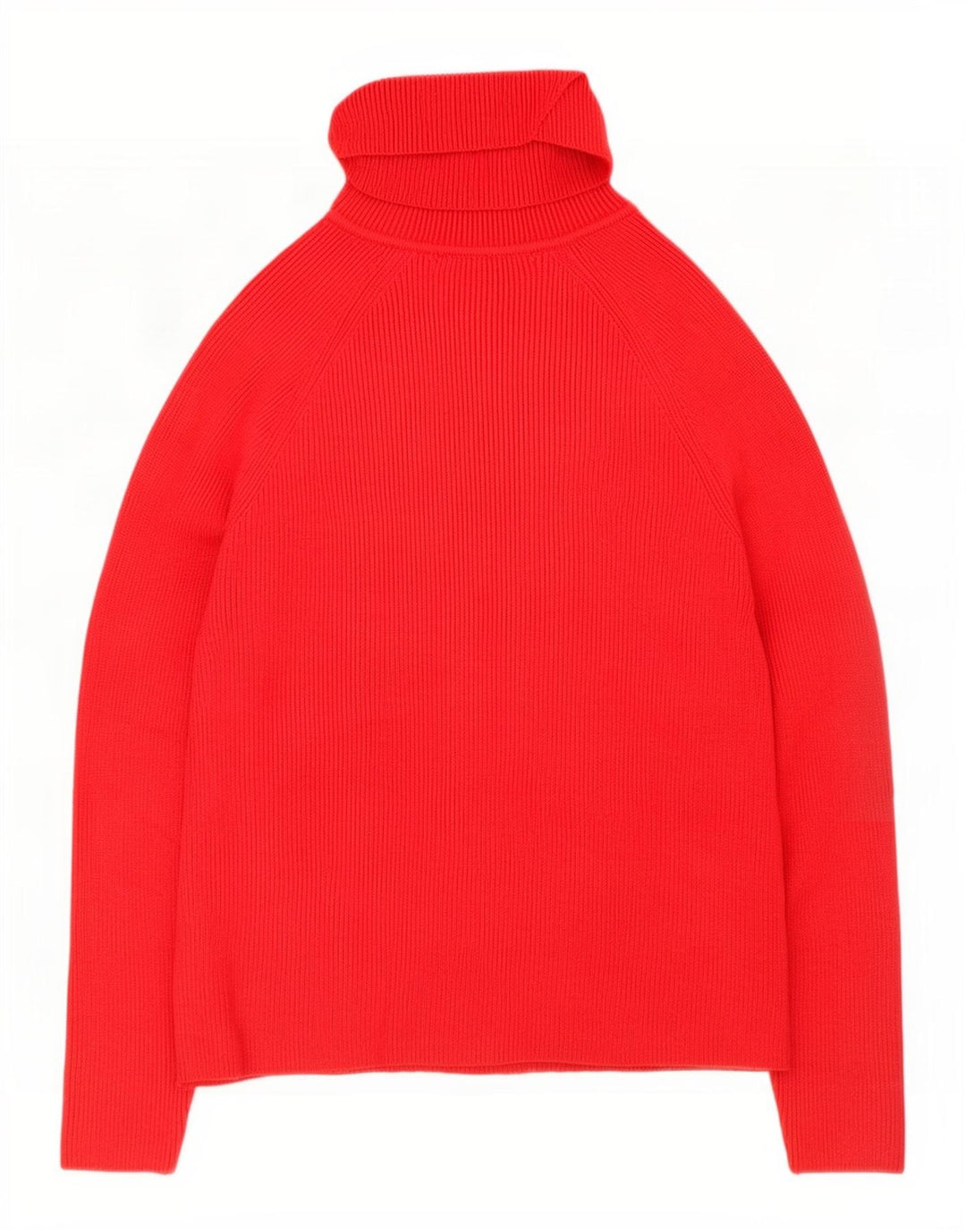 Maglione maglione a collo alto da donna Marks & Spencer UK 10 piccolo viscosa rossa