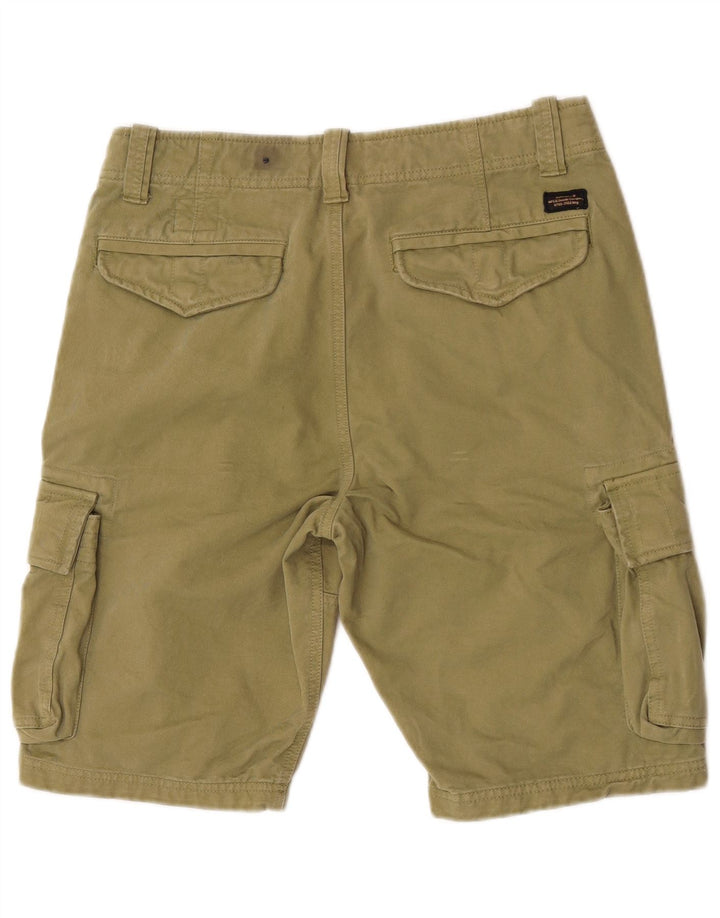 Superdry Mens Cargo Shorts W32 Medium Khaki Cotton