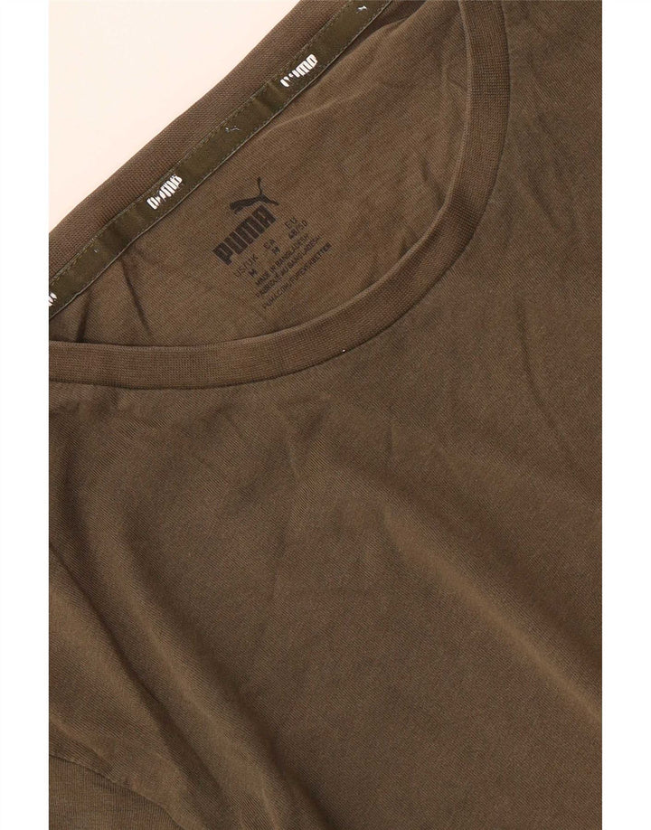 T-shirt grafica da uomo Puma media cachi