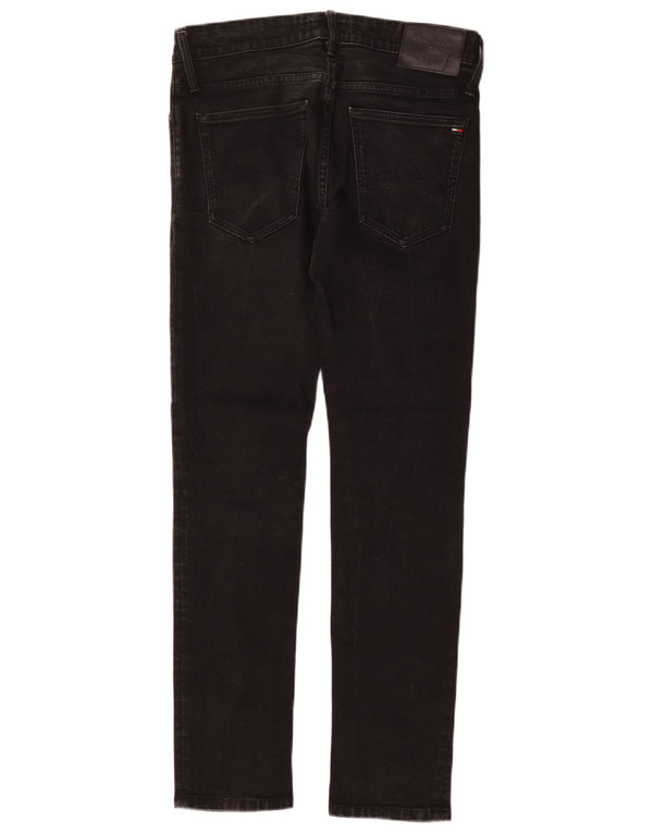 Tommy Hilfiger Mens Skinny Jeans W32 L32 Black Cotton