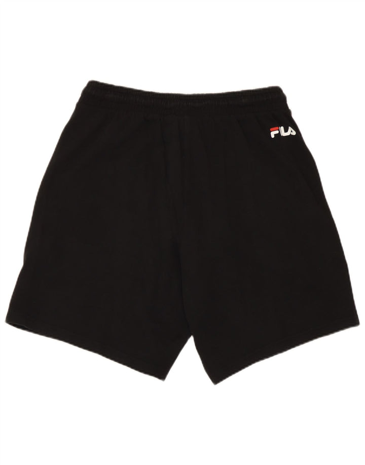 Fila Mens Graphic Sport Shorts Small Black Cotton