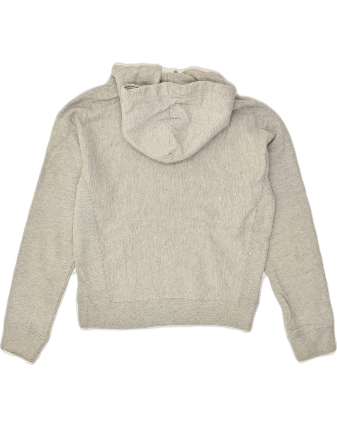 CHAMPION Womens Oversized Hoodie Jumper UK 10 Small Grey Cotton | Vintage Champion | Thrift | Second-Hand Champion | Used Clothing | Messina Hembry 