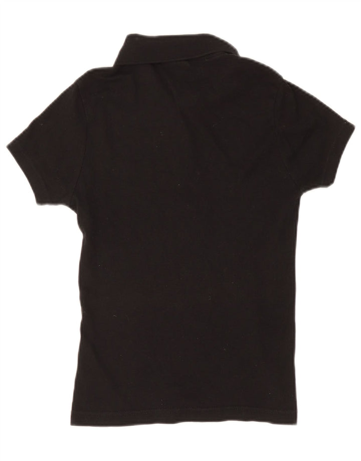 Lacoste Womens Polo Shirt Size 36 Small Black Cotton