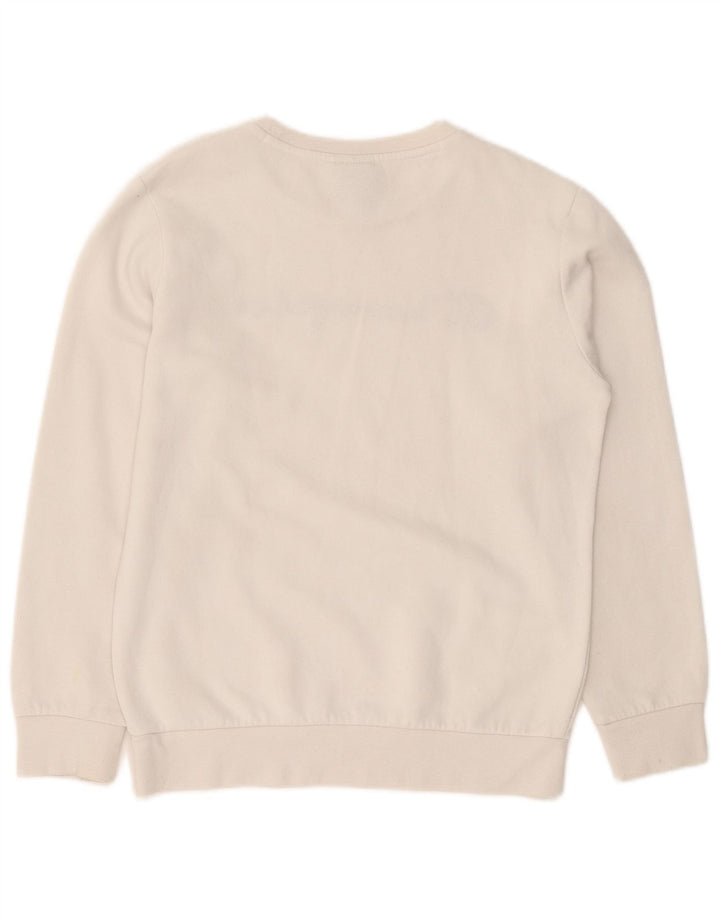 CHAMPION Boys Graphic Sweatshirt Jumper 11-12 Years Large White
