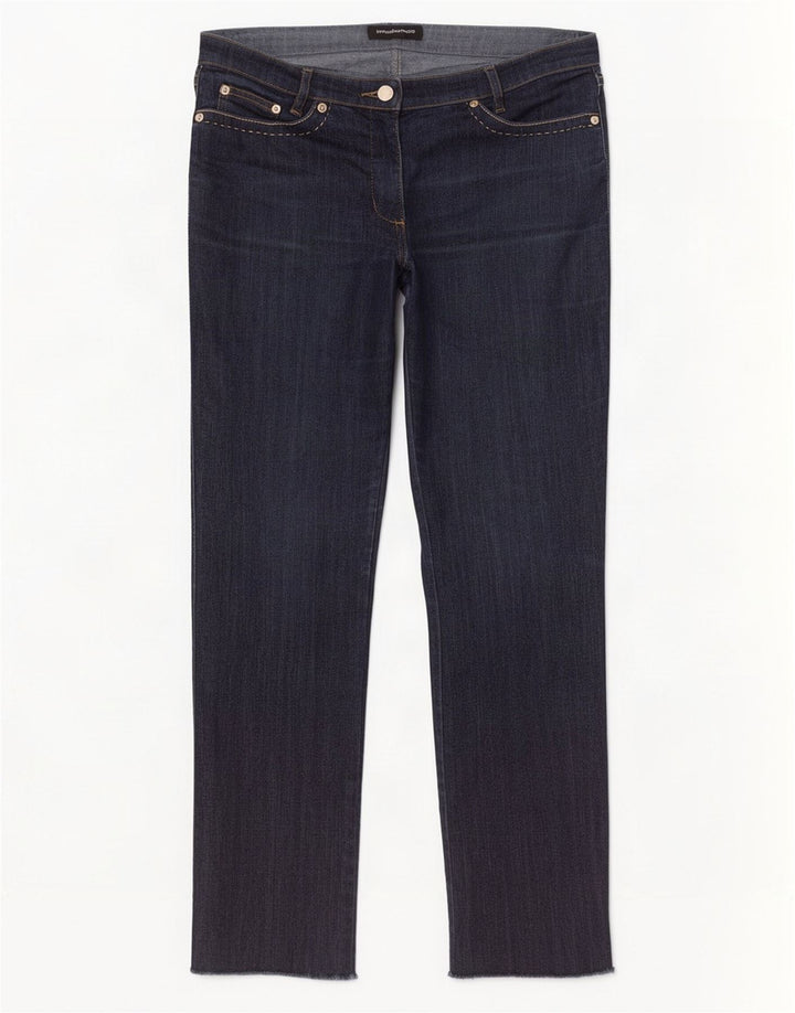 Jeans dritti da donna Roccobarocco W32 L29 cotone blu navy