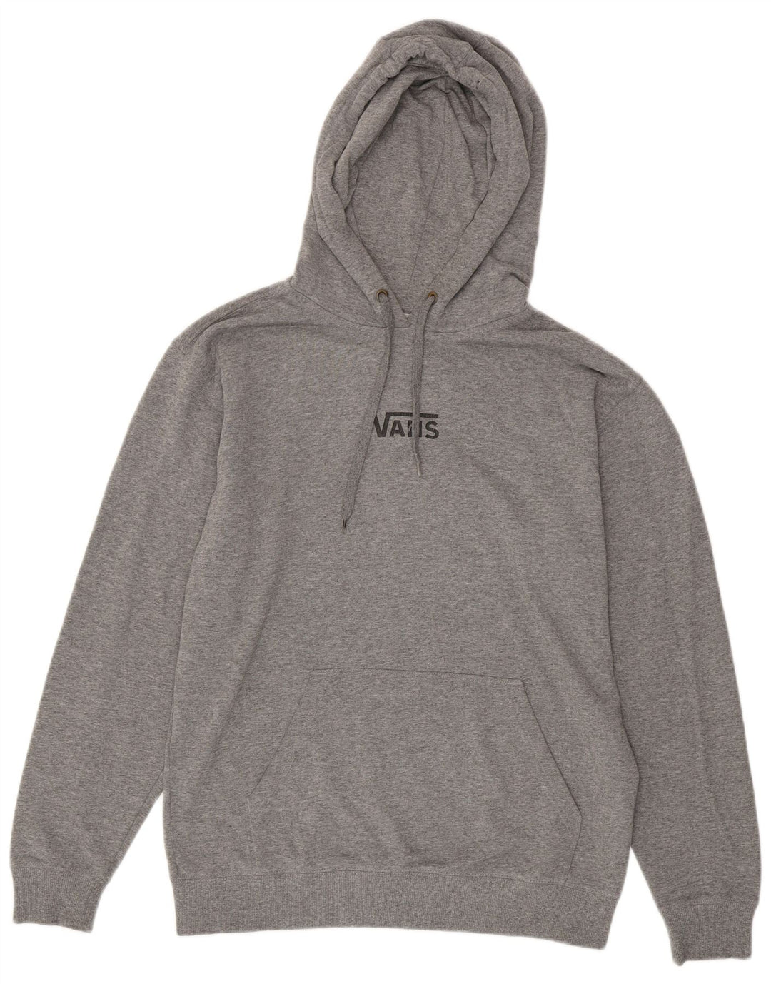 VANS Mens Hoodie Jumper Medium Grey Flecked Cotton