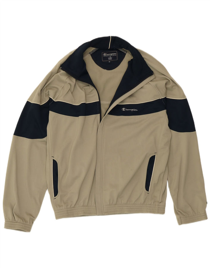 Champion Herre træningsdragt Topjakke Medium Khaki Colourblock Polyester