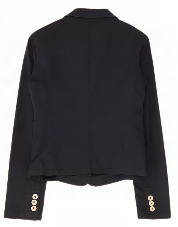 Κόκκινο Valentino Γυναικείο Μπουφάν Blazer 3 Κουμπιών IT 42 Medium Navy Blue Βαμβακερό