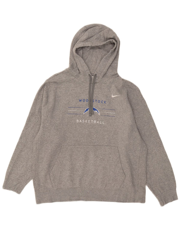 Nike Woodstock grafisk hættetrøje til mænd XL Grå Flecked Bomuld