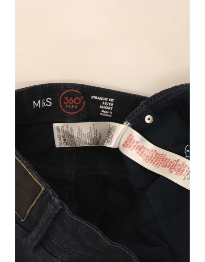 Marks & Spencer Straight Jeans til mænd W36 L29 Marineblå bomuld