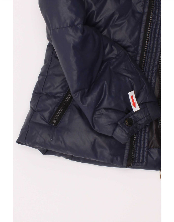 Moncler Утепленная куртка для маленьких мальчиков 18-24 месяцев Темно-синий полиамид
