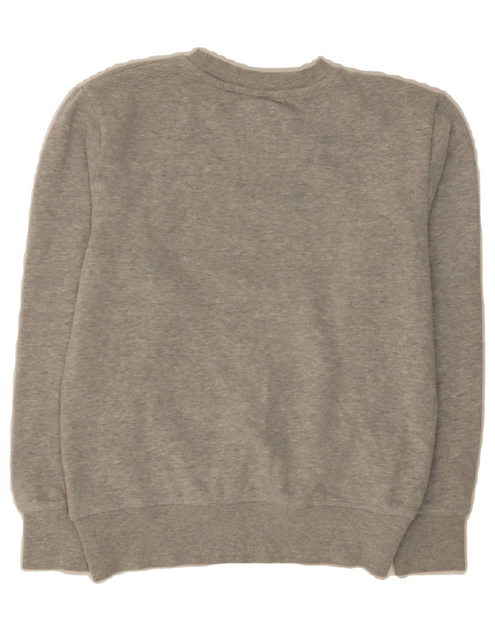 LEVI'S Boys Graphic Sweatshirt Jumper 10-11 Years Medium Grey Cotton Vintage Levi's and Second-Hand Levi's from Messina Hembry 