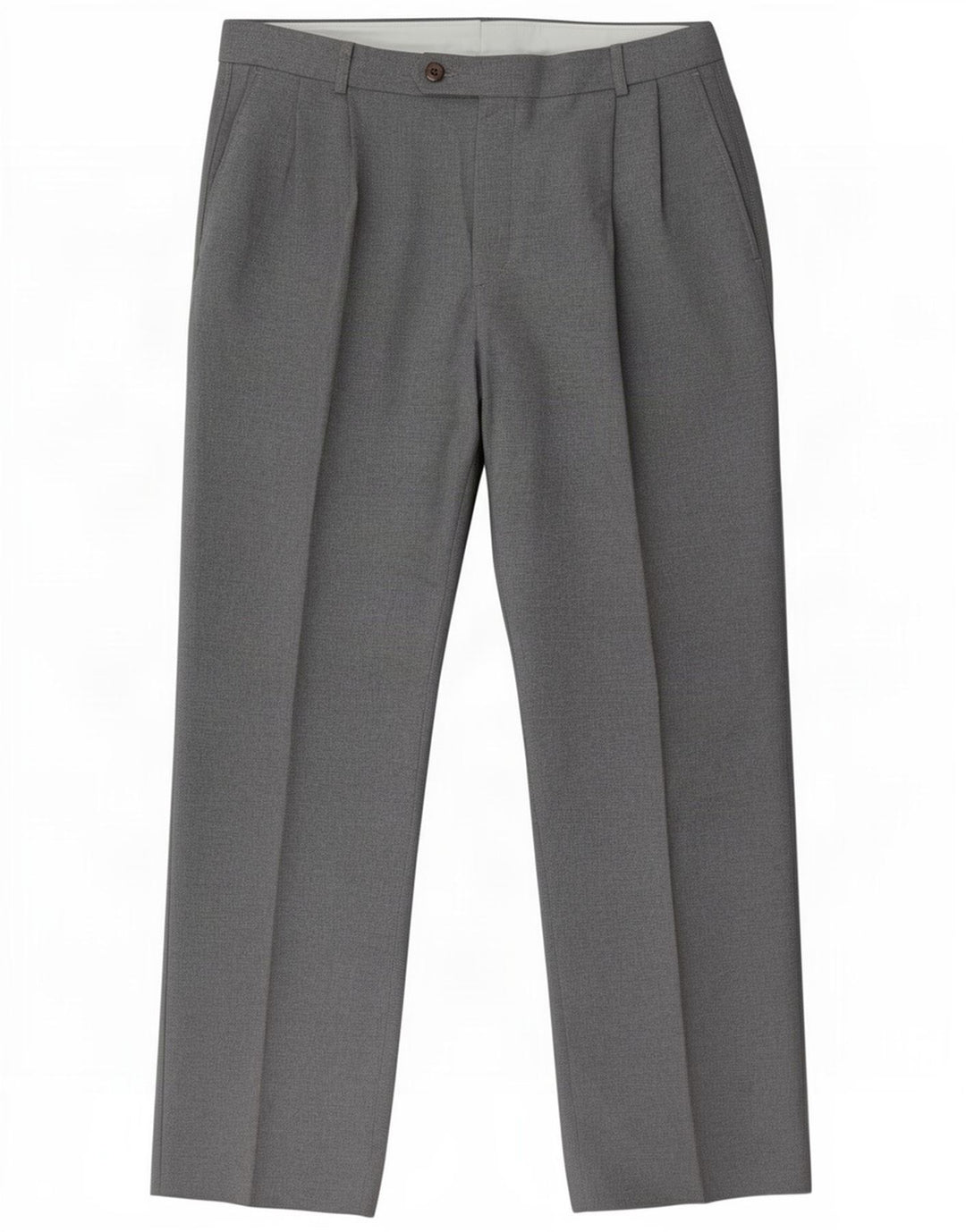Pantaloni da completo da uomo con pegging Farah W34 L31 Poliestere grigio