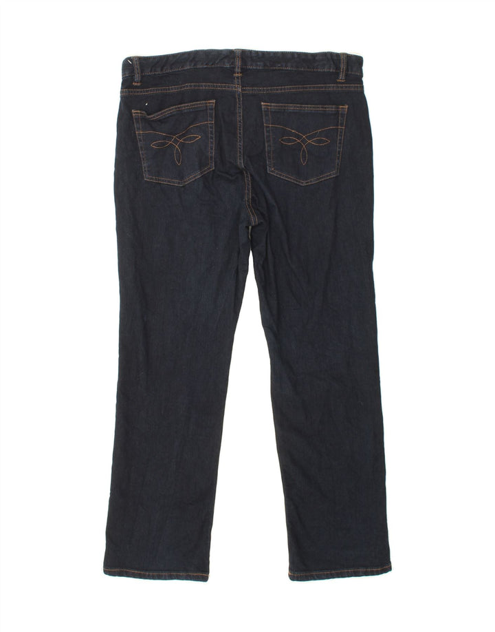 CHAPS Womens Petite Slim Jeans US 12 Large W34 L28 Navy Blue Vintage Chaps and Second-Hand Chaps from Messina Hembry 