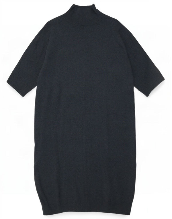 Cos Damen-Pulloverkleid mit 3/4-Ärmeln, übergroß, Gr. 6, XS, grün gefleckte Wolle