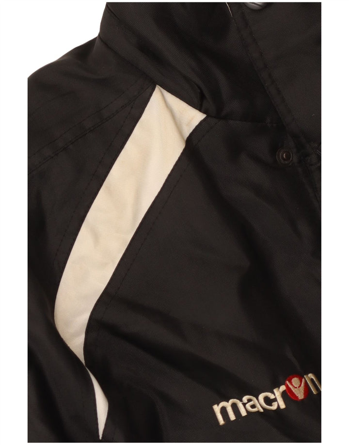 Macron Manteau coupe-vent graphique pour homme UK 36 Small Noir Colourblock