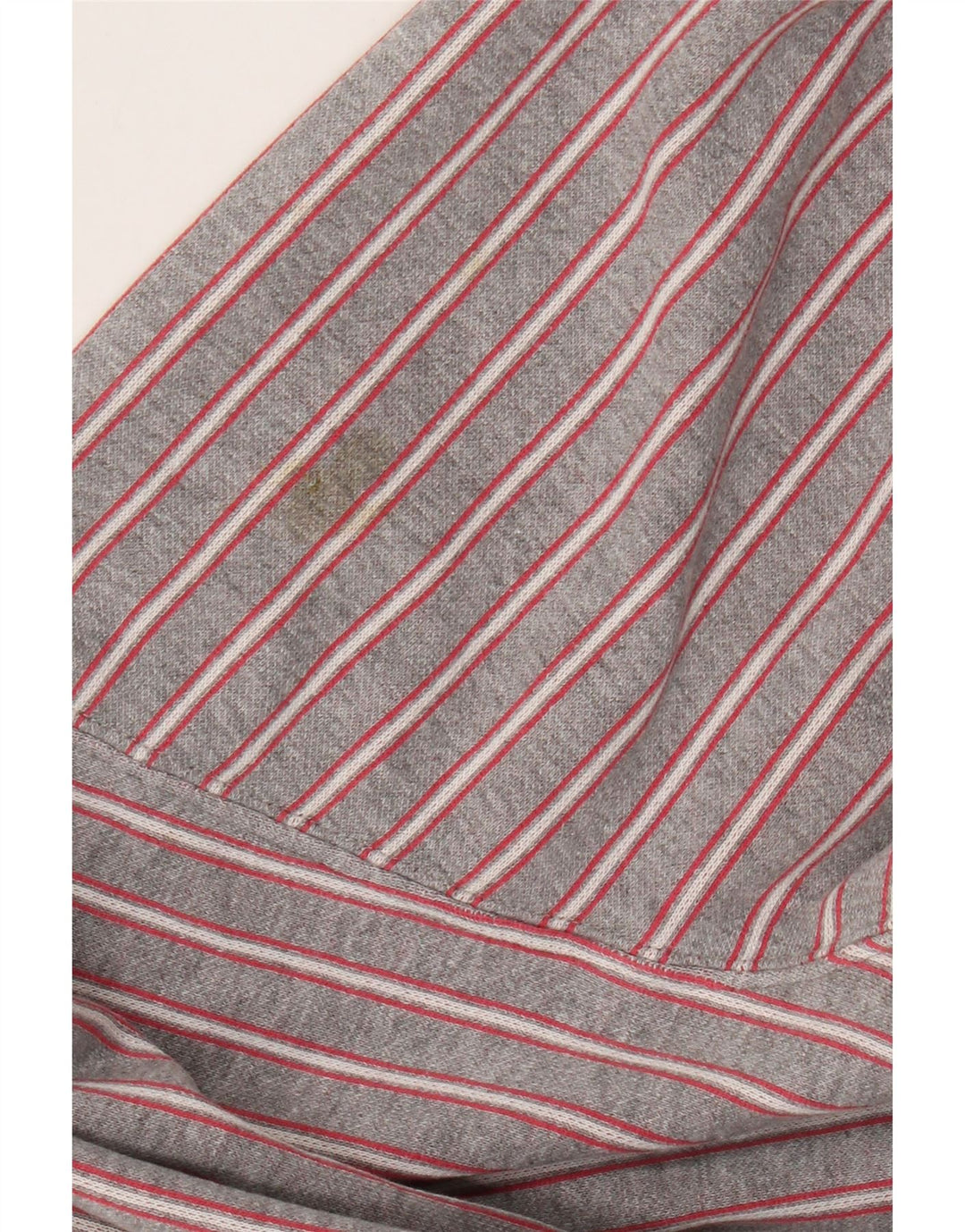 Mustang Mens T-Shirt Top XL Grey Striped Cotton