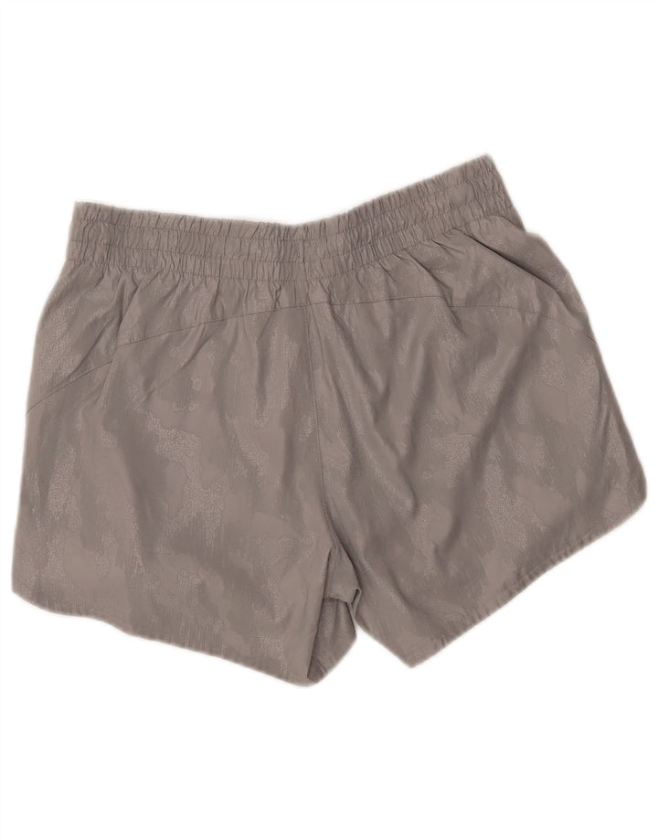 Athleta Womens Sport Shorts UK 14 Medium  Grey Camouflage