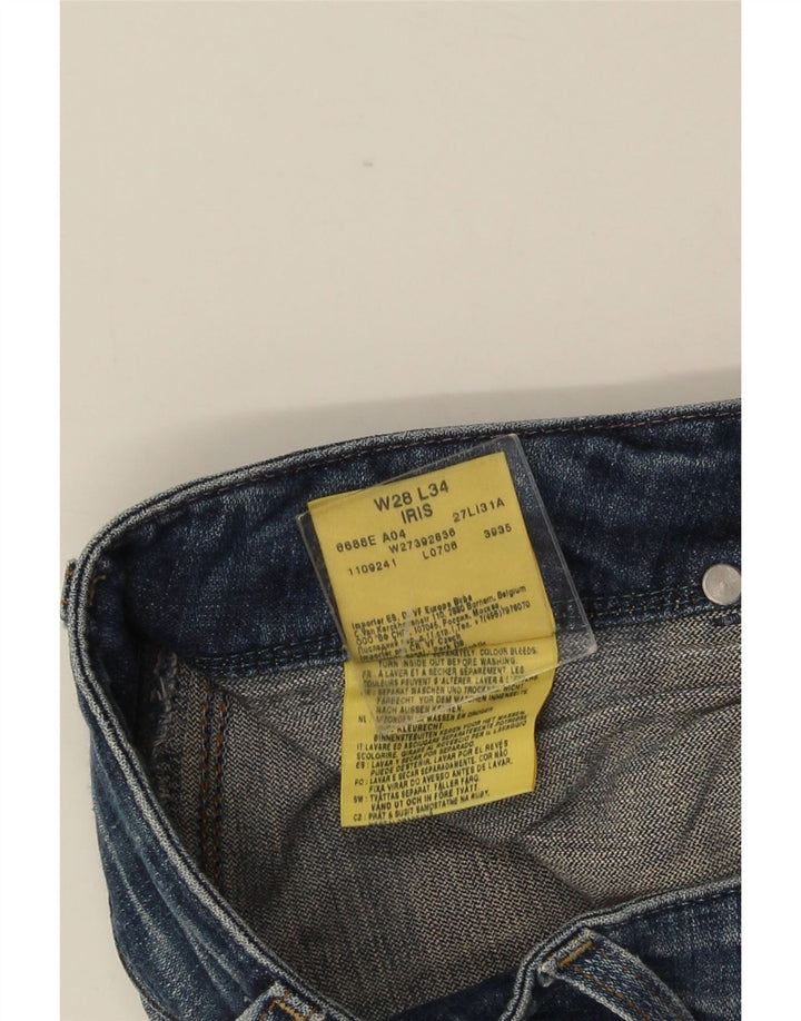 WRANGLER Dame Iris Bootcut Jeans W28 L34 Blå Bomuld