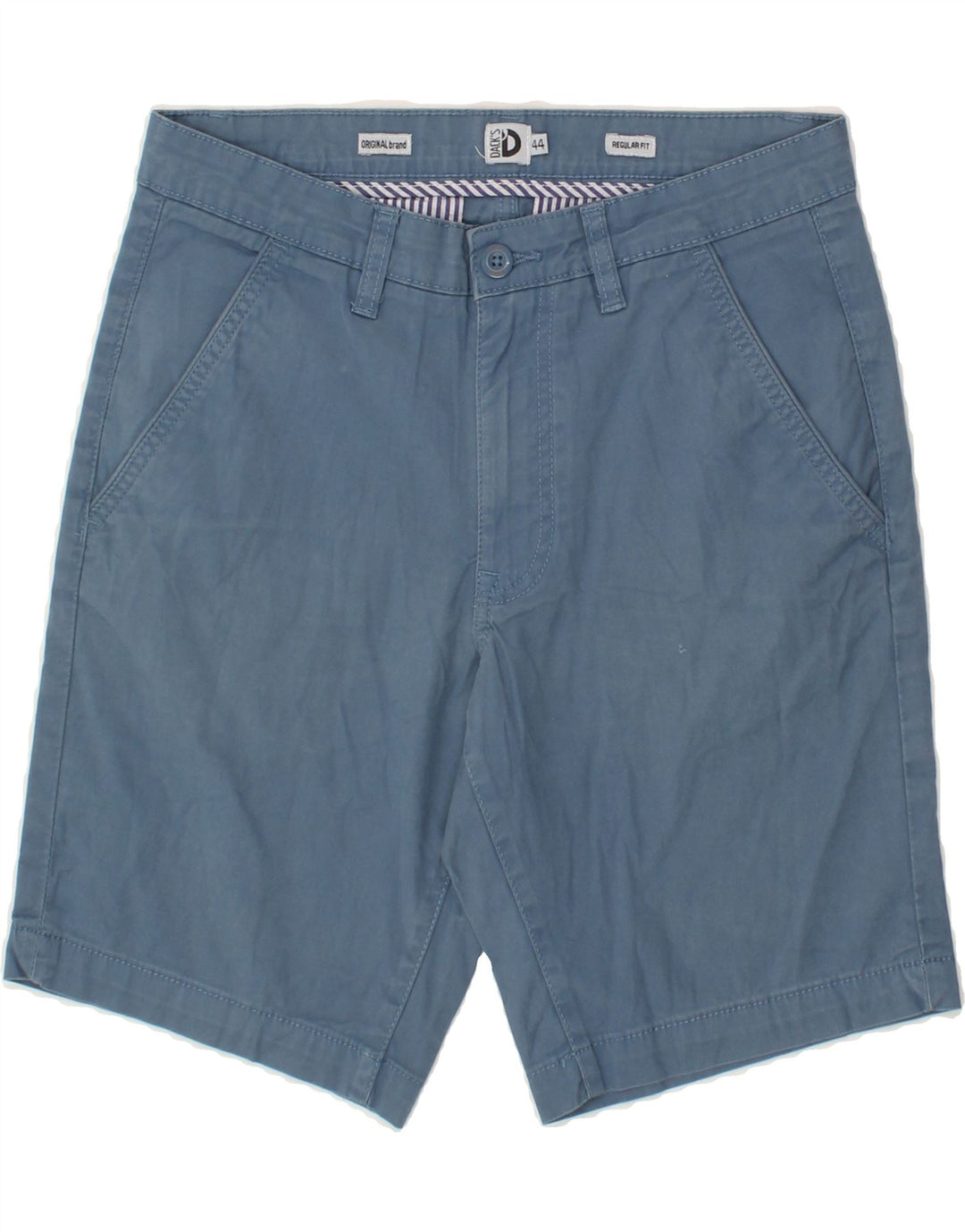 DACK'S Womens Regular Fit Chino Shorts IT 44 Medium W30  Blue Cotton Vintage Dack's and Second-Hand Dack's from Messina Hembry 