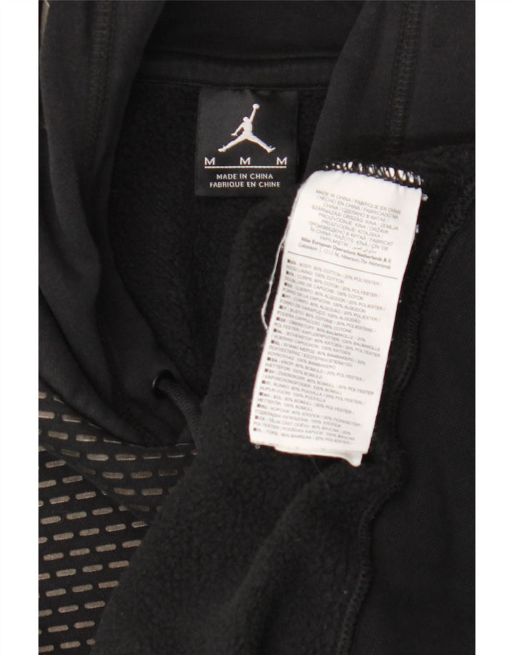 Jordan Mens Graphic Hoodie Jumper Medium Black Cotton