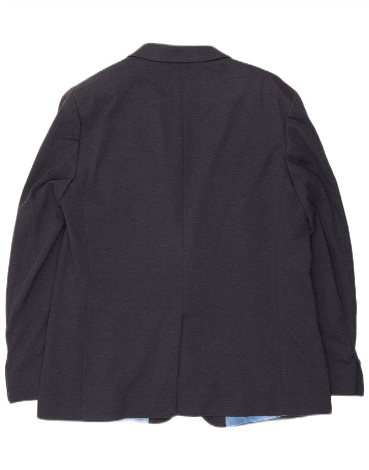 MARKS & SPENCER Mens 2 Button Slim Fit Blazer Jacket UK 46 XL Navy Blue